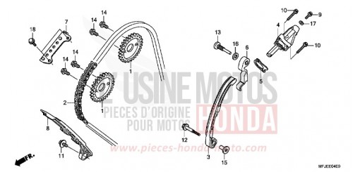 CATENA DISTRIBUZIONE/TENDICATENA CBR600RAC di 2012